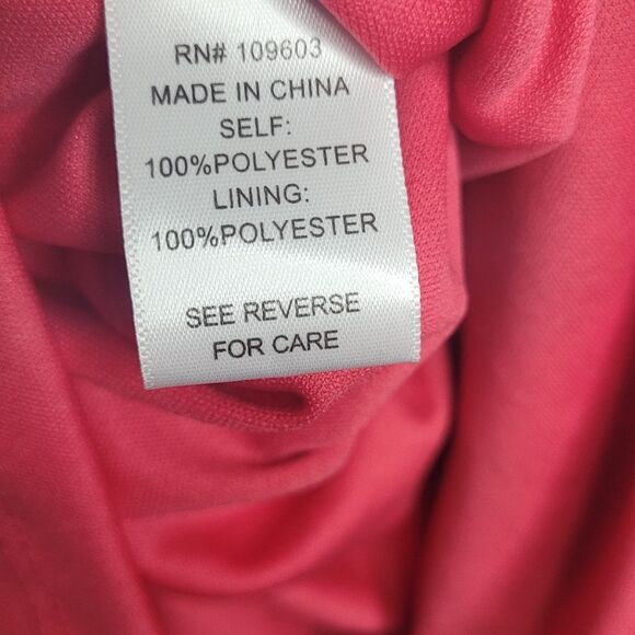 Rabbit Rabbit Rabbit pink orange grunge drop waist handkerchief dress size 14 - Picture 5 of 7